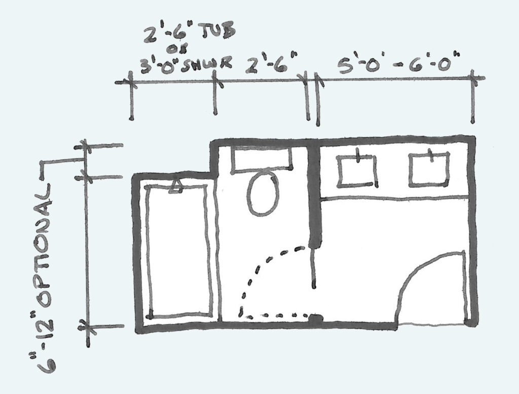 bathroom layout plan